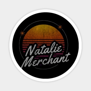 nathalie mer retro dark moon Magnet